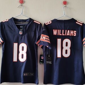 NWT mens & youth 18 Caleb Williams Navy Stitched Jersey